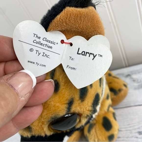 RARE Ty‎ Classic 10" Lynx "Larry" Plush Beanie Boos - Picture 4 of 13